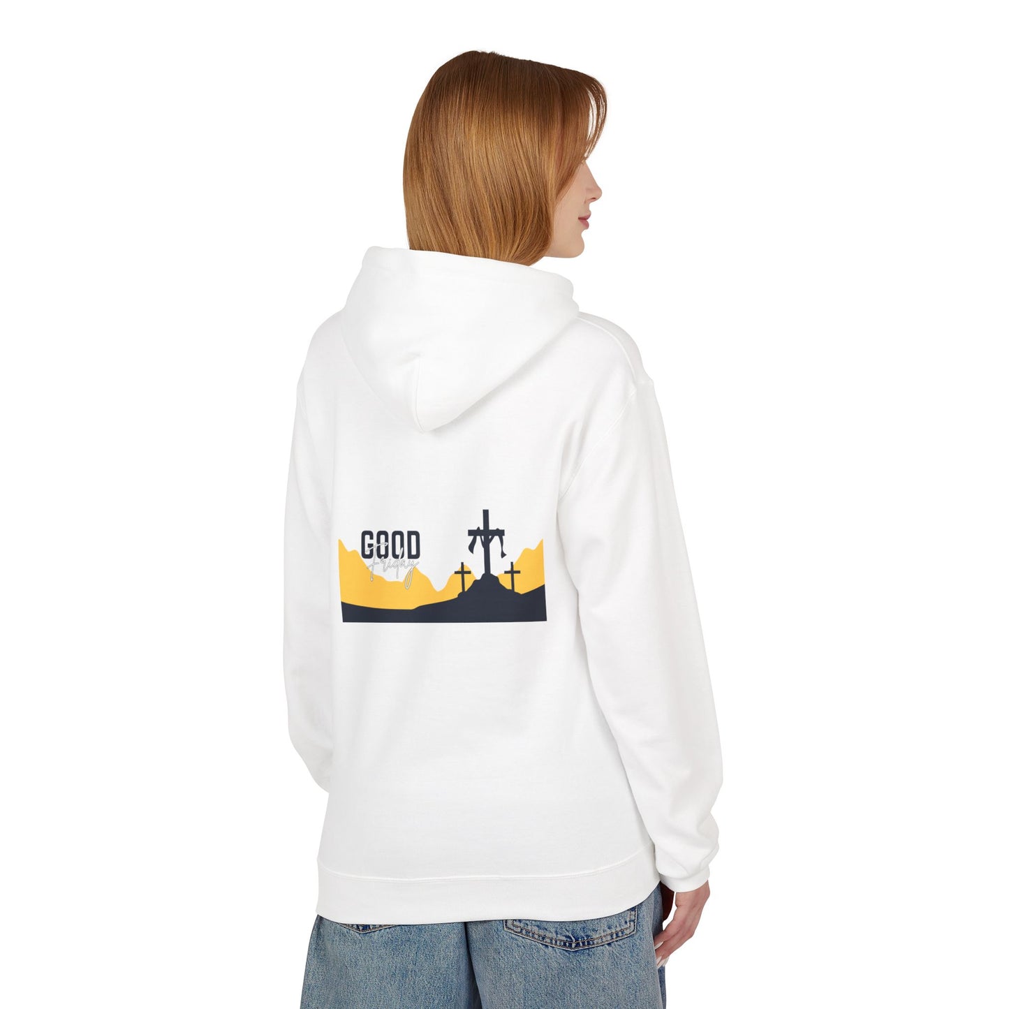 Good Friday Cross Hoodie — Christian Easter Religious Pullover