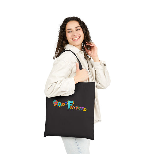 Canvas Tote Bag — Colorful Playful Lettering Grocery & School Tote