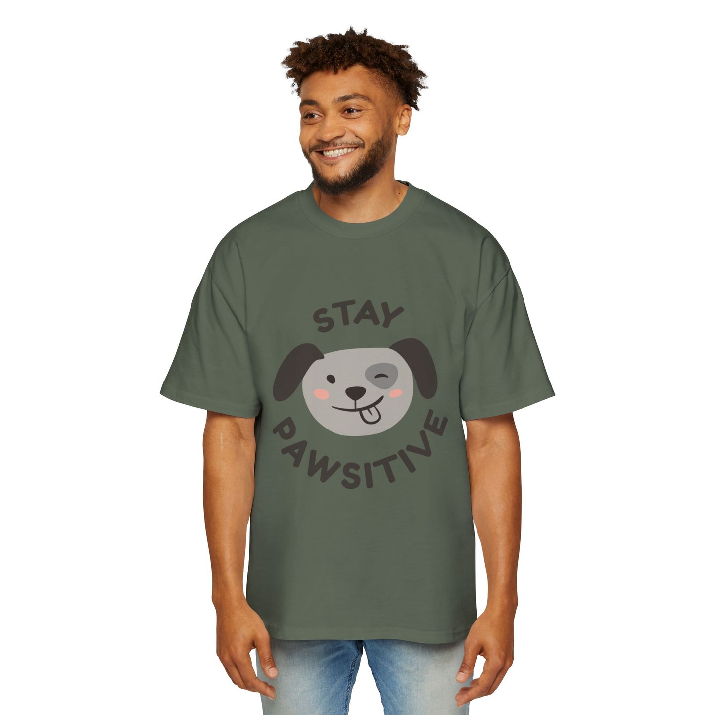 Stay Pawsitive Dog T-Shirt