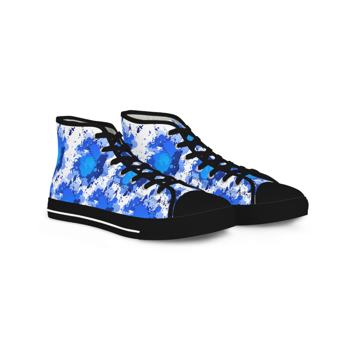 Blue Cloud Tie-Dye High Top Sneakers