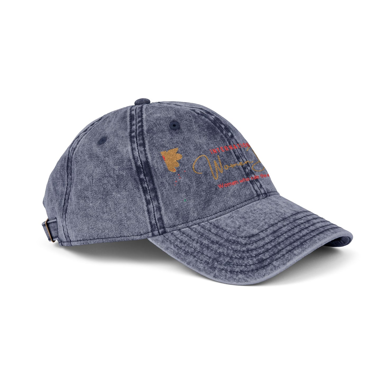 Vintage Embroidered Baseball Cap - Retro Distressed 'Vintage City' Logo