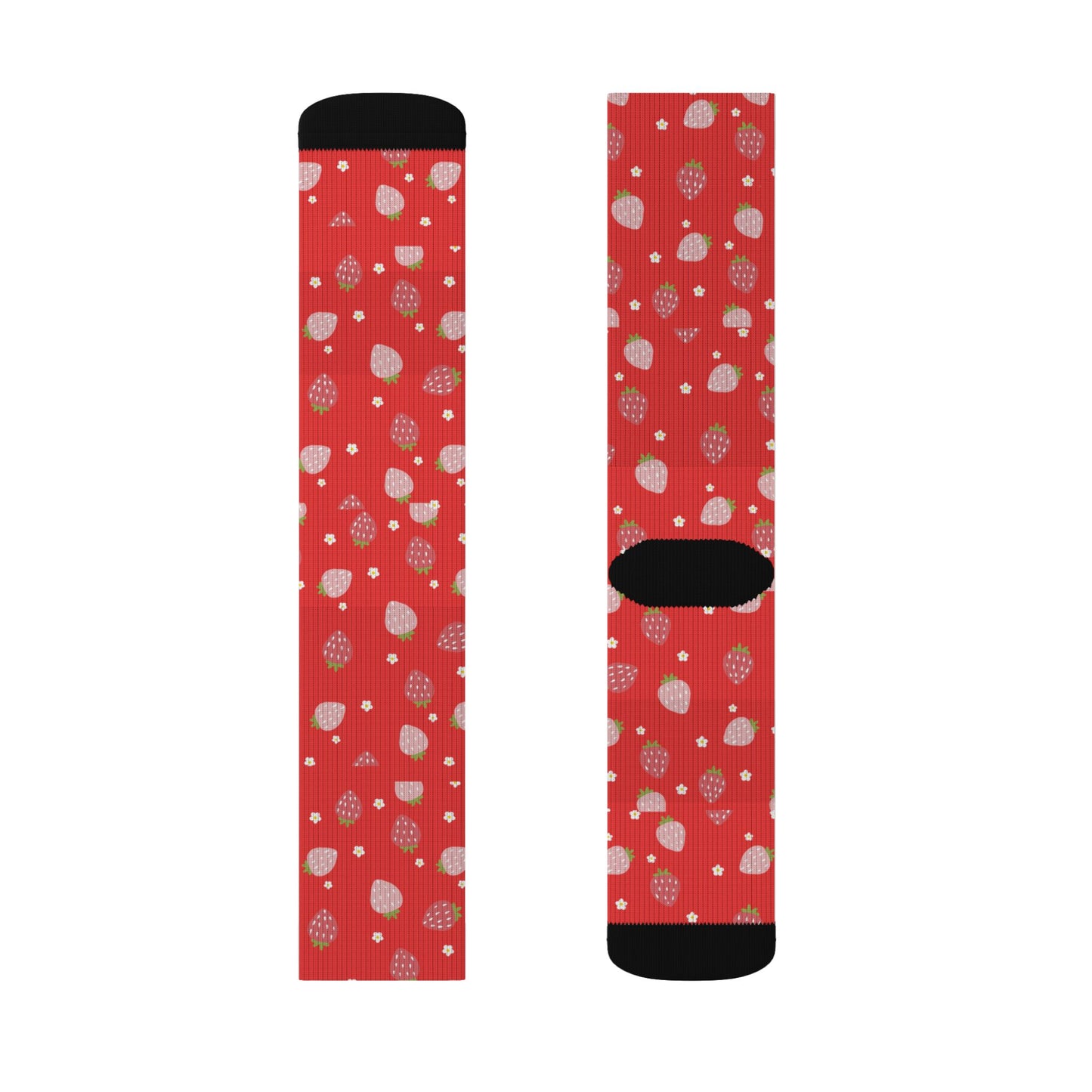 Red Strawberry Socks — Cute Strawberry Crew Socks