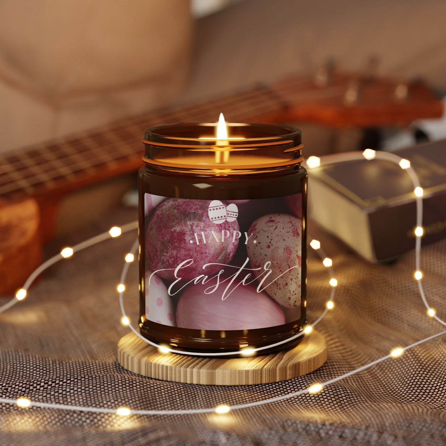 Easter Scented Soy Candle - Amber Jar