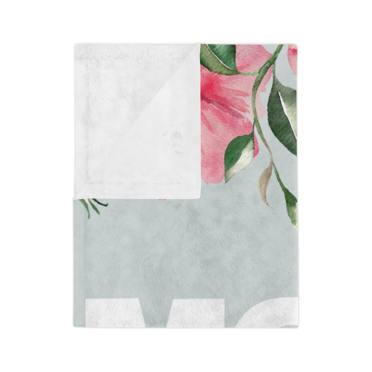 Mom Floral Microfiber Blanket — Cozy Velveteen Throw for Mother’s Day & Gifts