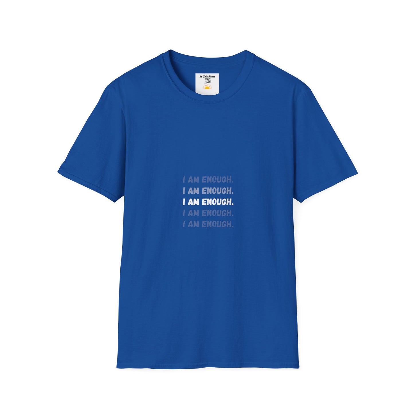 I Am Enough T-Shirt — Minimalist Positive Affirmation Tee