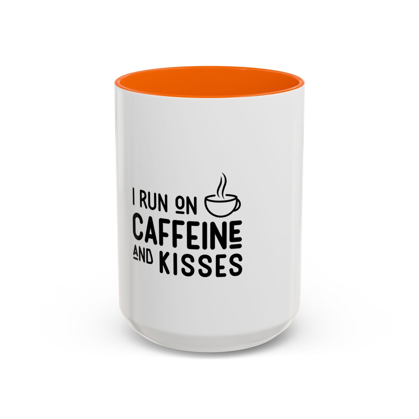 I Run on Caffeine and Kisses Coffee Mug — Accent 11/15oz