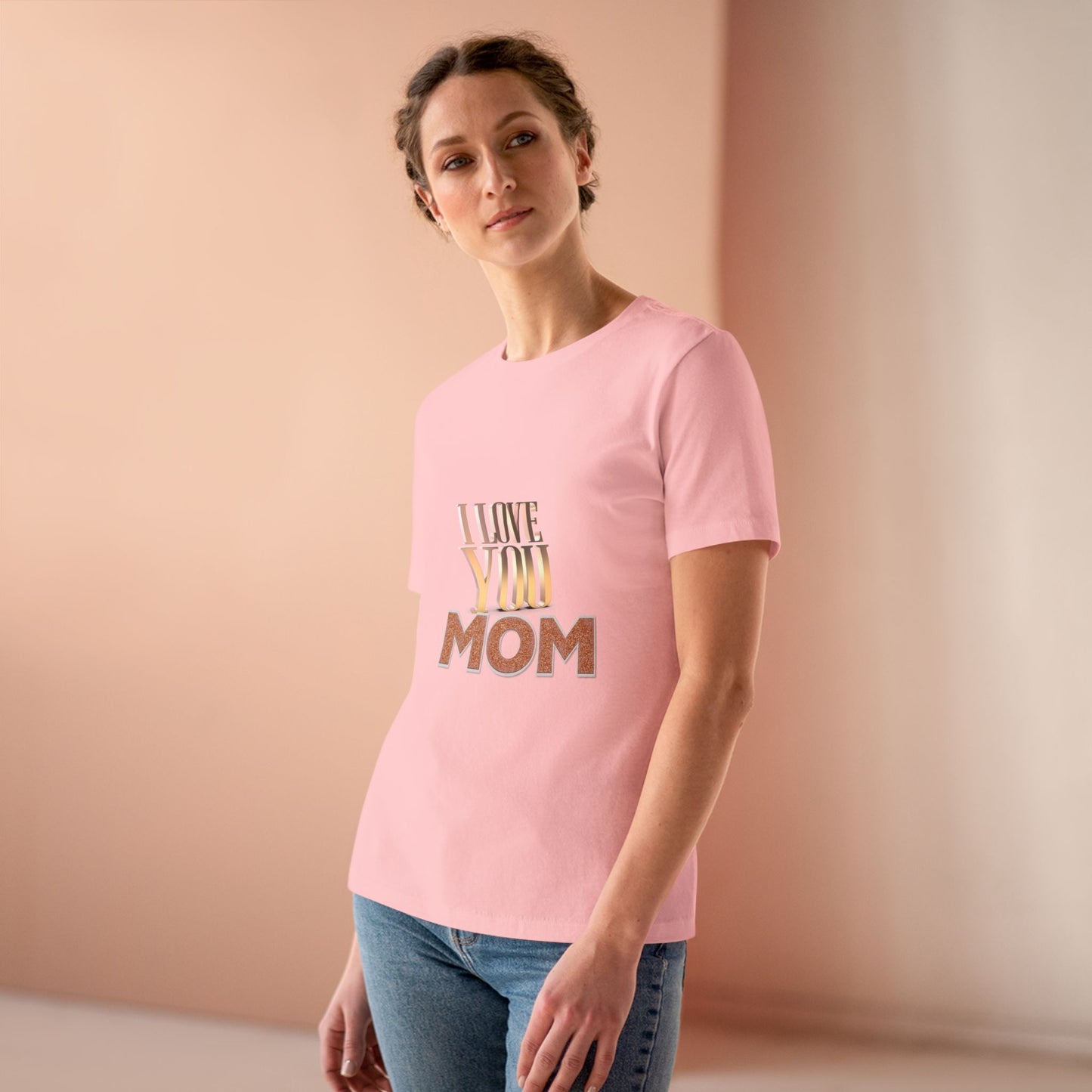 I Love You Mom Cotton Tee - Perfect Gift for Mother's Day