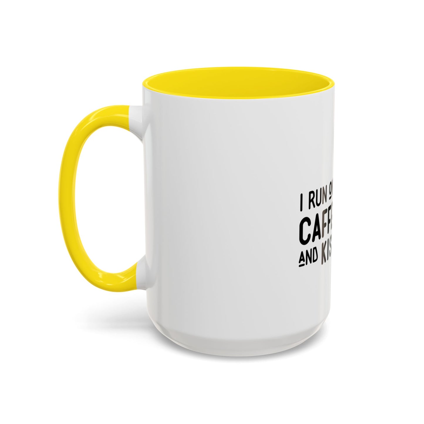 I Run on Caffeine and Kisses Coffee Mug — Accent 11/15oz