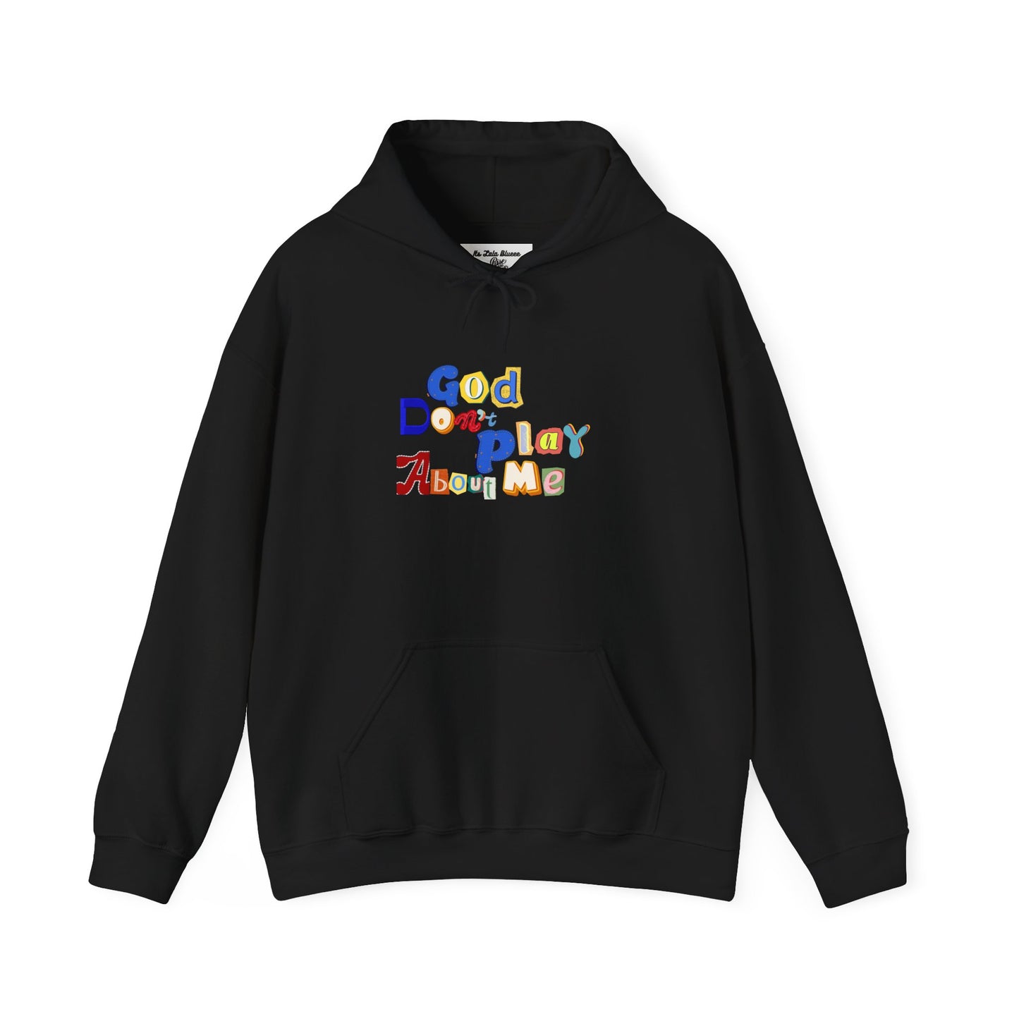 God on My Side Hoodie — Colorful Playful Faith Pullover
