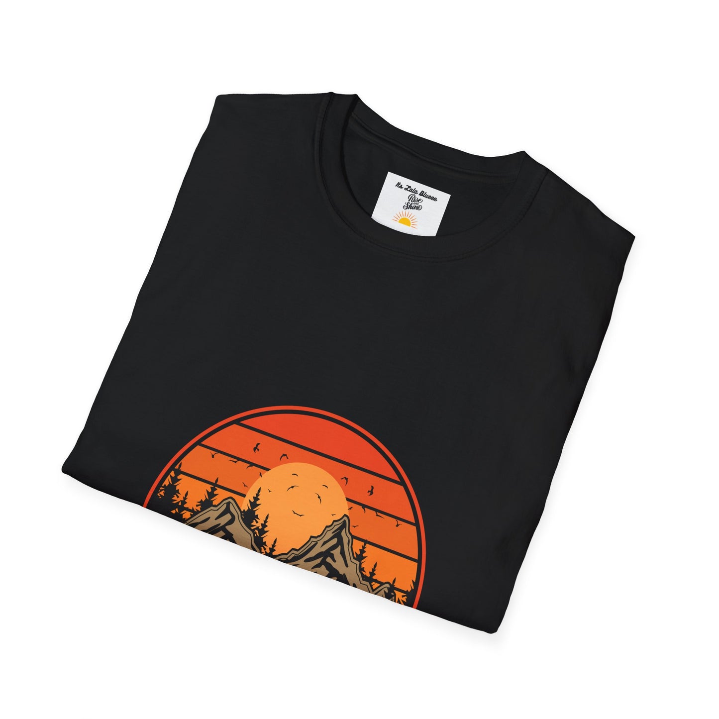 Adventure Mountains T-Shirt — "Life Is An Adventure" Retro Sunset Tee