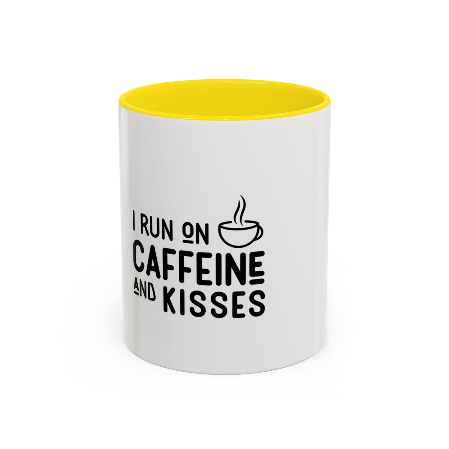 I Run on Caffeine and Kisses Coffee Mug — Accent 11/15oz
