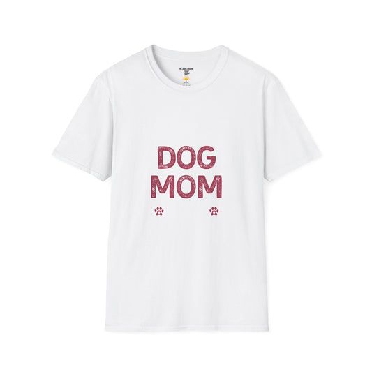 Dog Mom T-Shirt — Floral Paw Print Graphic Tee for Dog Lovers