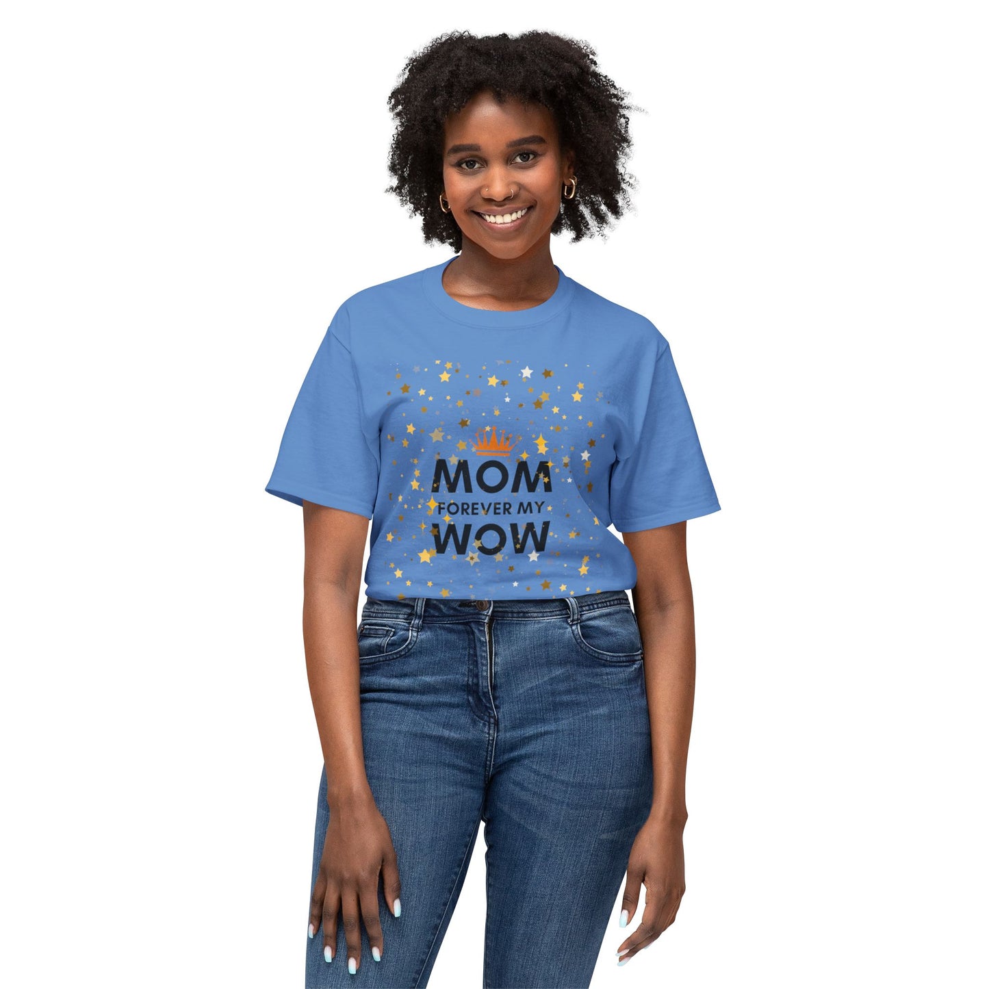 Mom Forever My Wow T-Shirt — Mother's Day Celebration Tee with Gold Stars