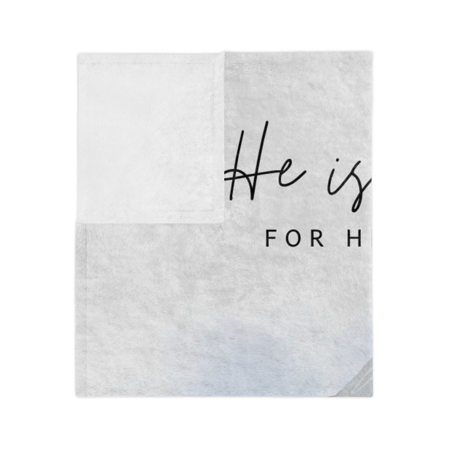 Christian Easter Blanket — "He Is Not Here, For He Is Risen" (Matthew 28:6) Velveteen Throw
