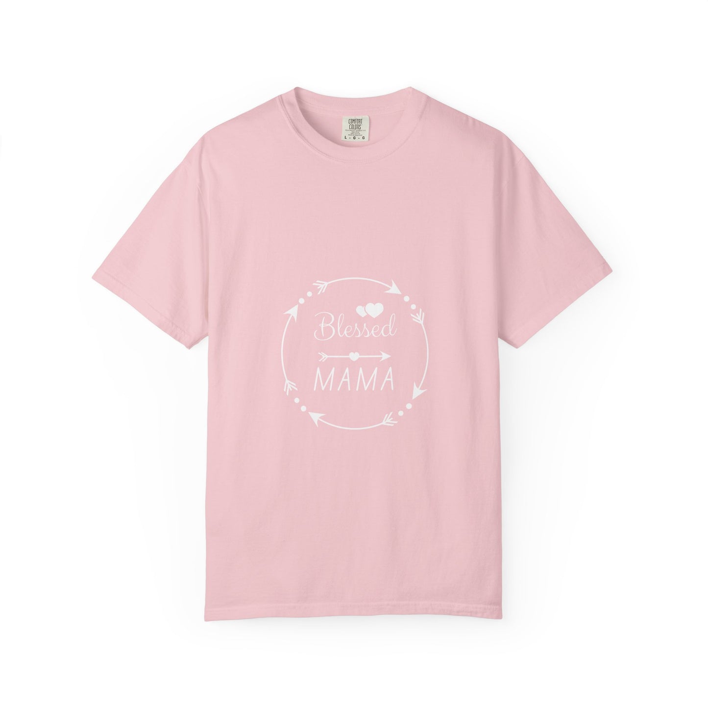 Blessed Mama T-Shirt – Floral Wreath Mother's Day Gift