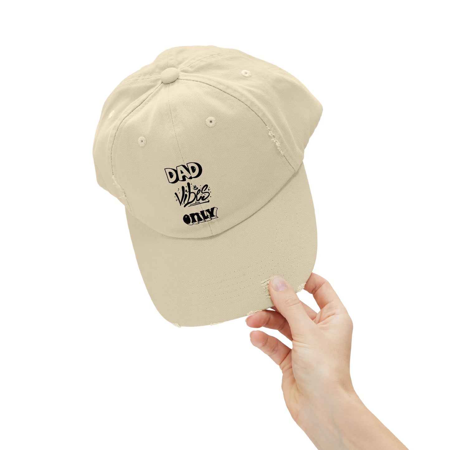 Dad Vibes Only Distressed Cap