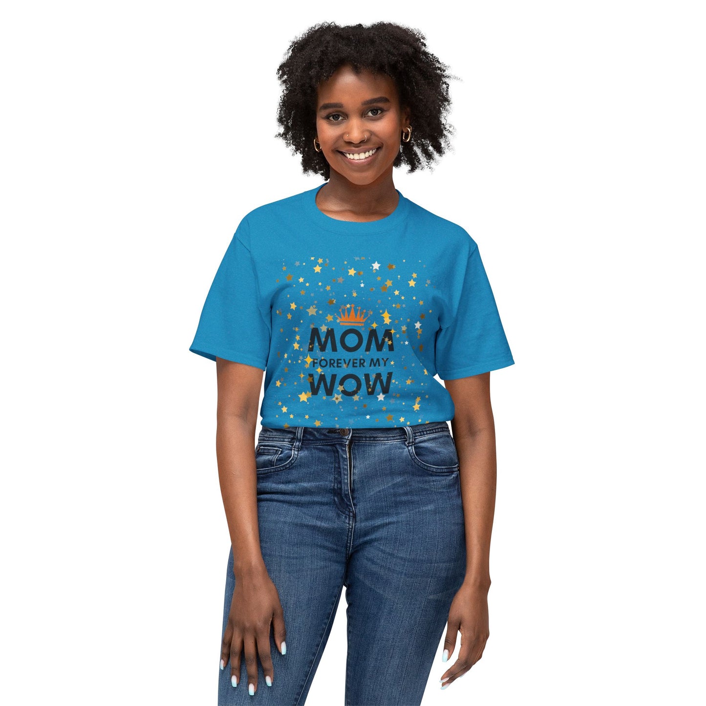 Mom Forever My Wow T-Shirt — Mother's Day Celebration Tee with Gold Stars