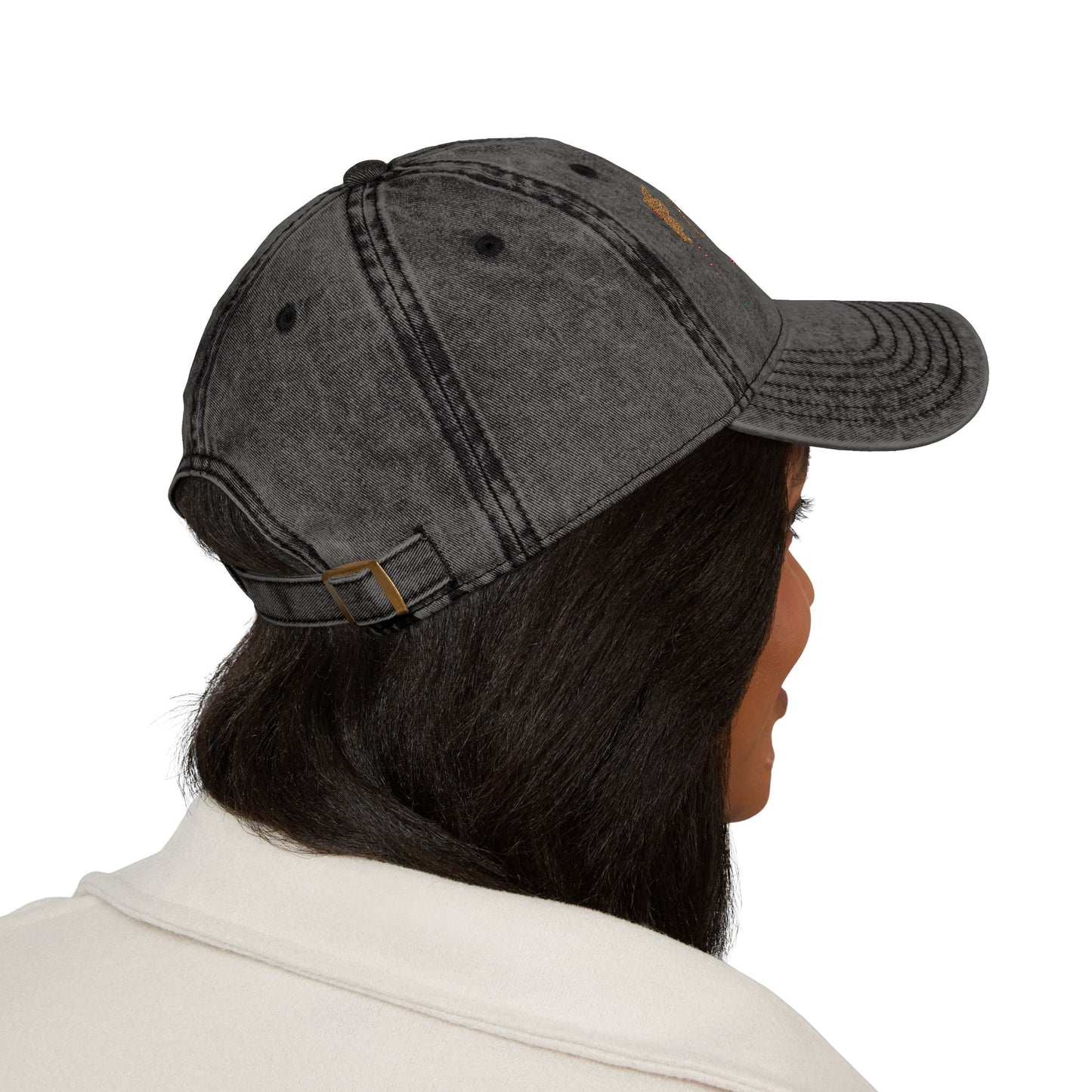 Vintage Embroidered Baseball Cap - Retro Distressed 'Vintage City' Logo