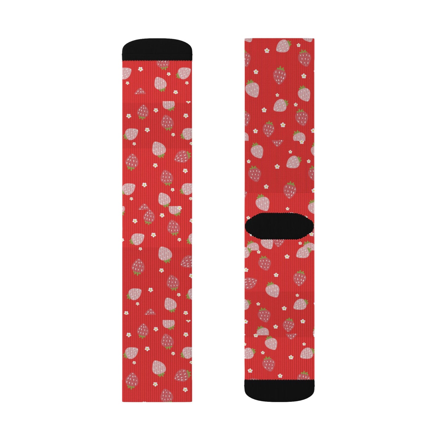 Red Strawberry Socks — Cute Strawberry Crew Socks