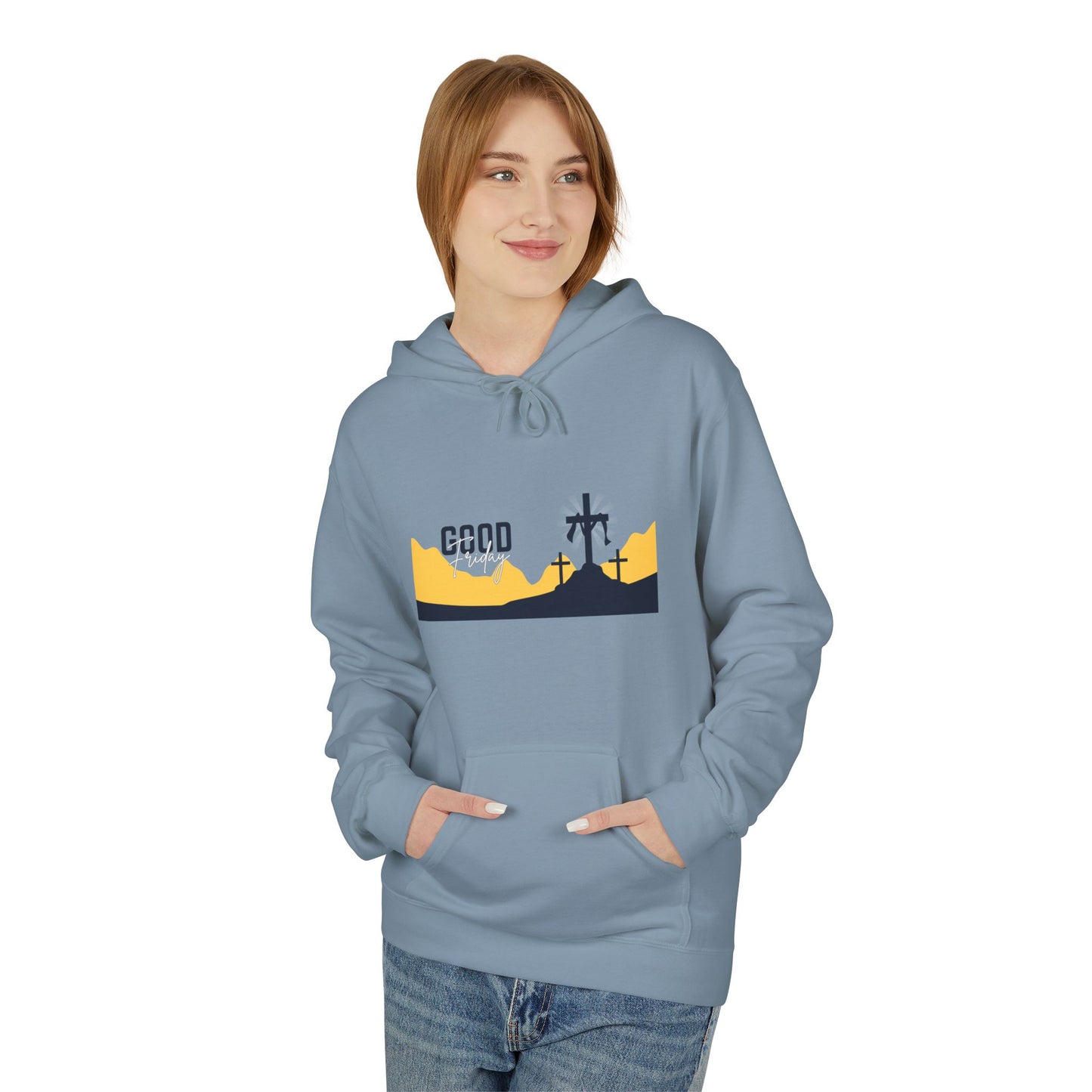 Good Friday Cross Hoodie — Christian Easter Religious Pullover