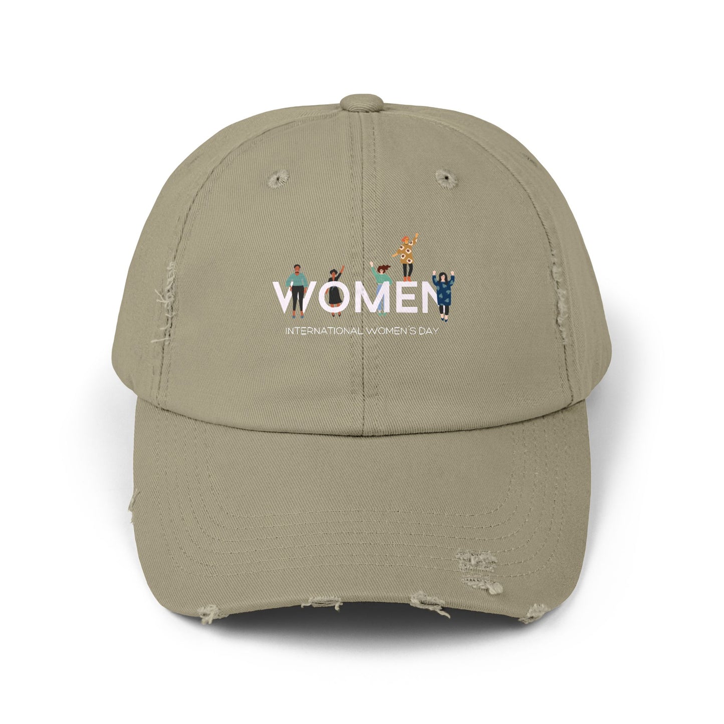 Women's Day Distressed Cap – 'WOMEN' International Women's Day Hat