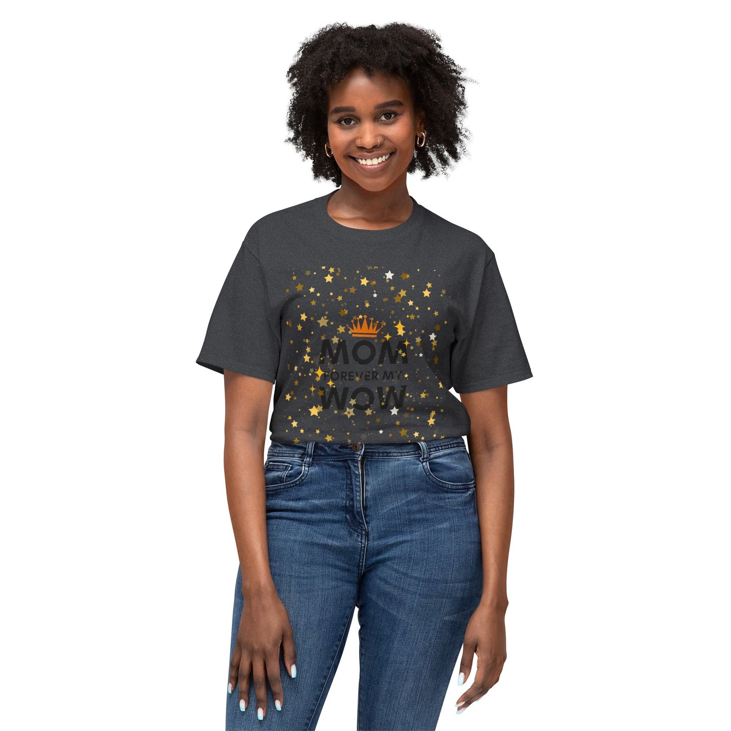 Mom Forever My Wow T-Shirt — Mother's Day Celebration Tee with Gold Stars