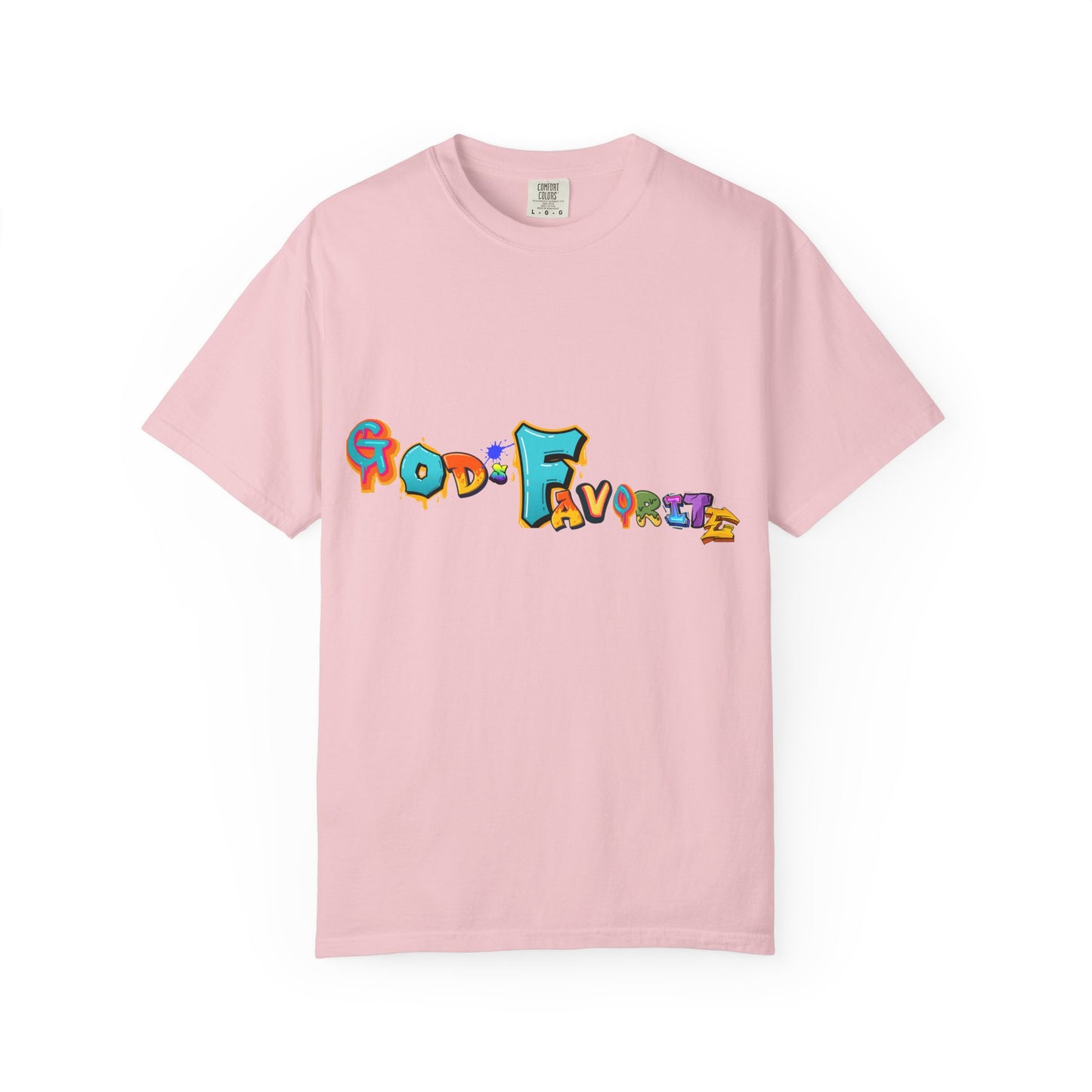 God's Favorite T-Shirt — Colorful Retro Script Graphic Tee