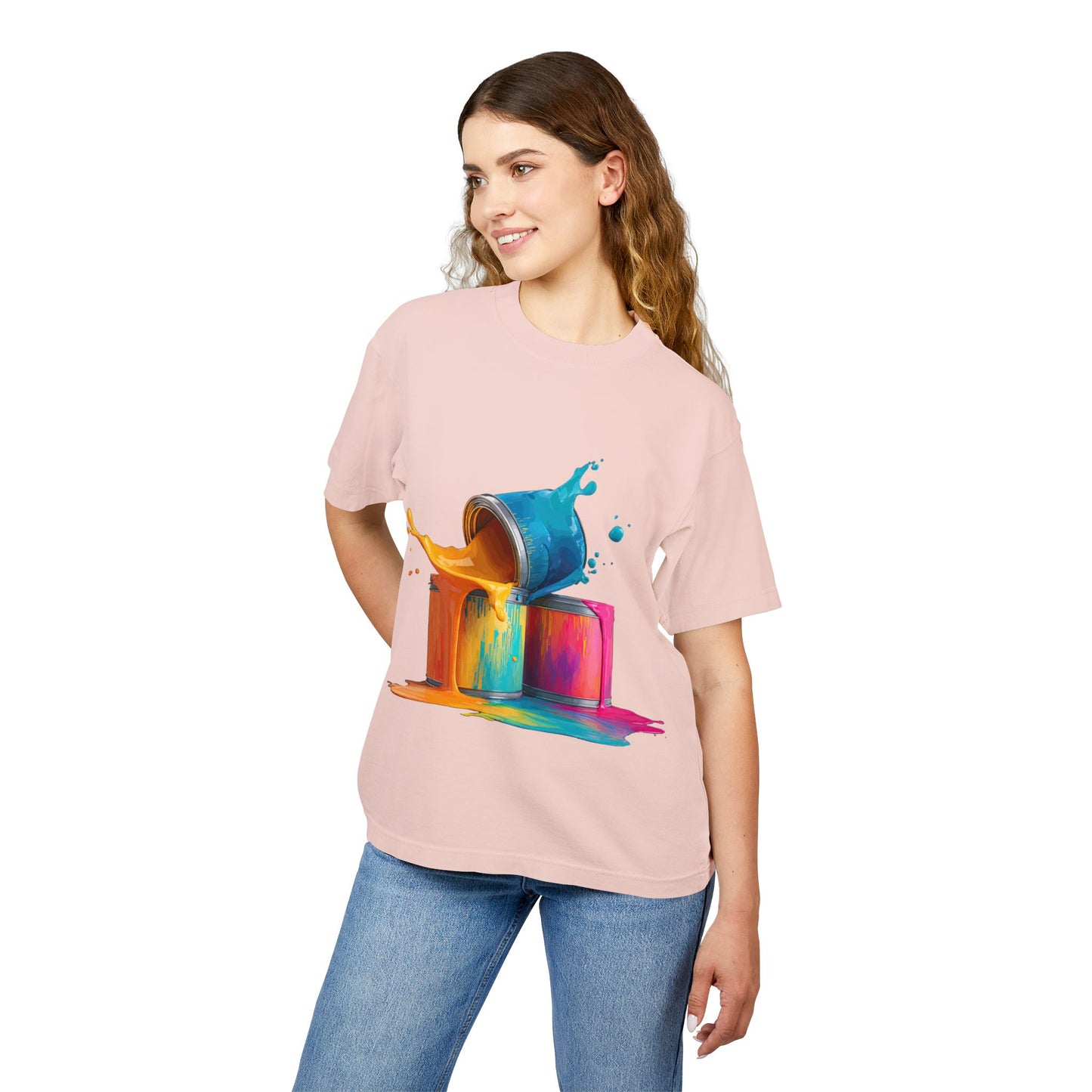 Paint Splash T-Shirt — Colorful Pour Painting Graphic Tee