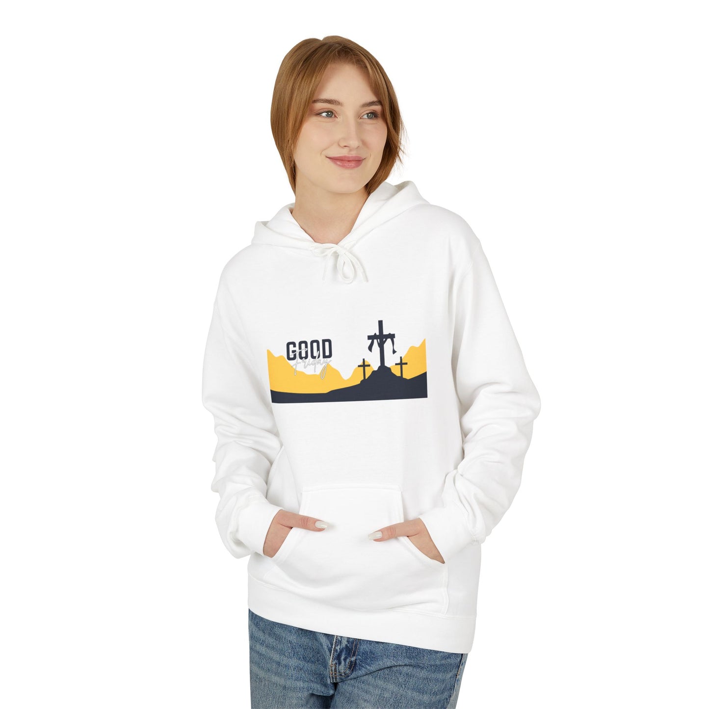 Good Friday Cross Hoodie — Christian Easter Religious Pullover