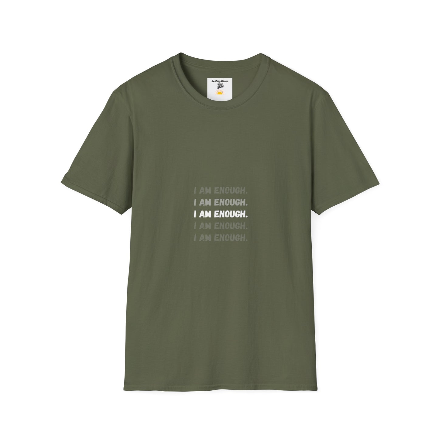 I Am Enough T-Shirt — Minimalist Positive Affirmation Tee