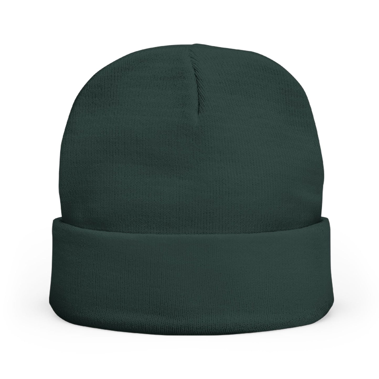 Embroidered 'DAD' Knit Beanie – Floral Accent Winter Hat for Fathers