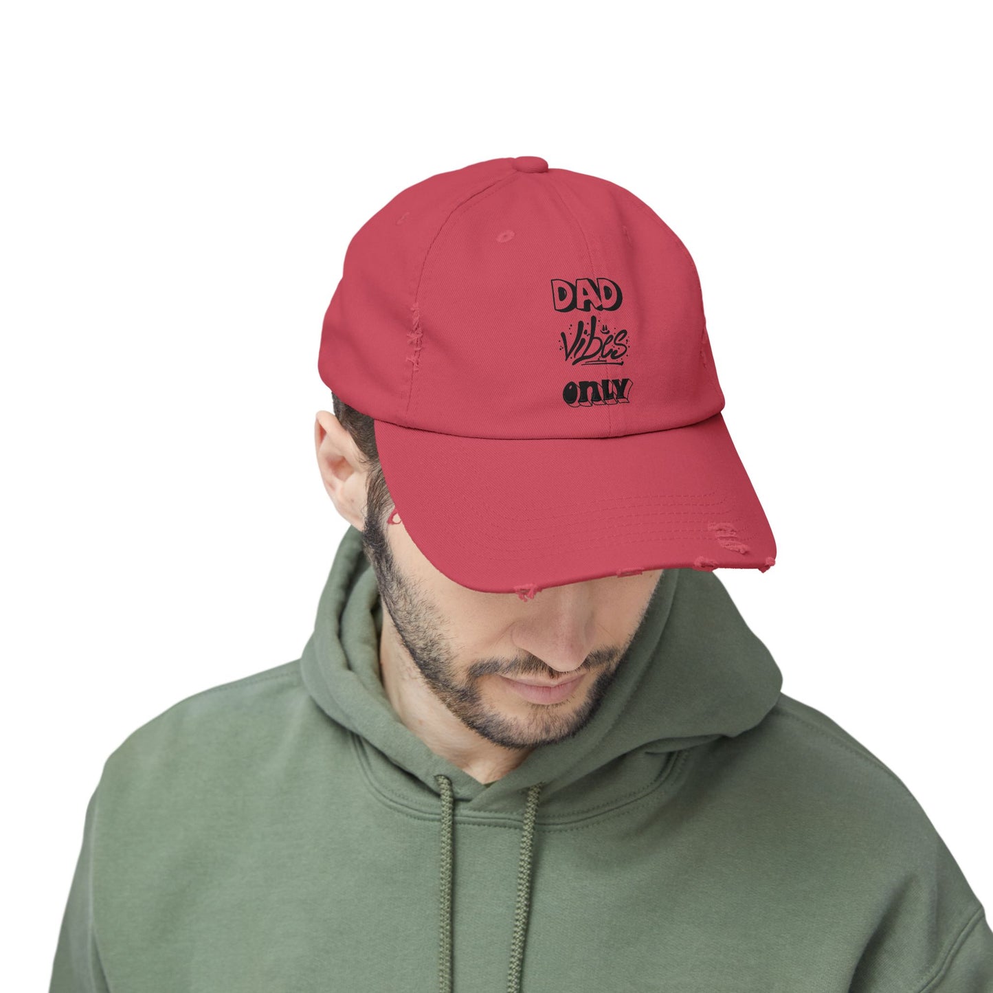 Dad Vibes Only Distressed Cap