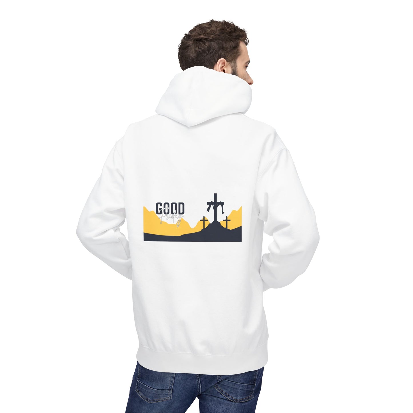 Good Friday Cross Hoodie — Christian Easter Religious Pullover