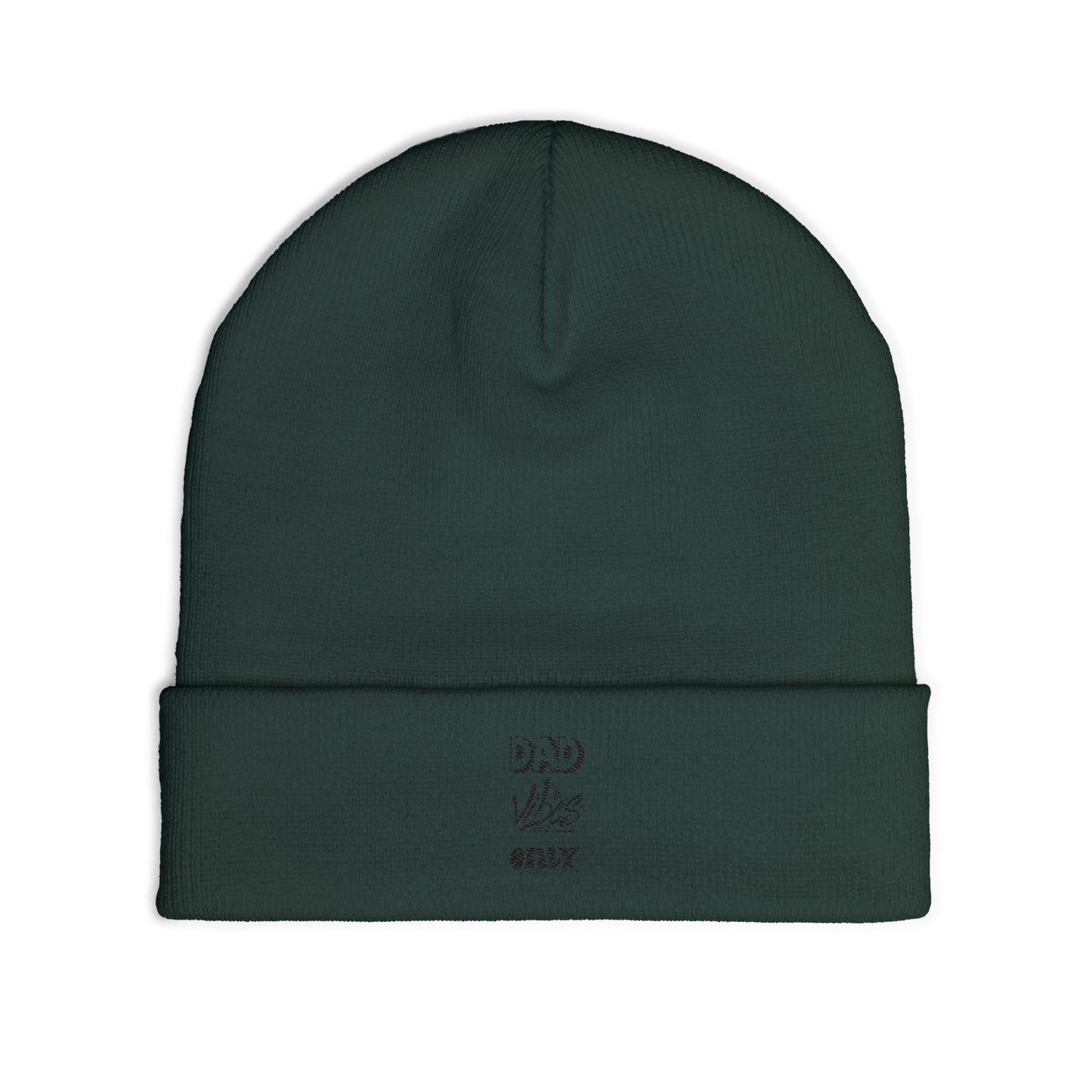 Dad Vibes Only Embroidered Knit Beanie