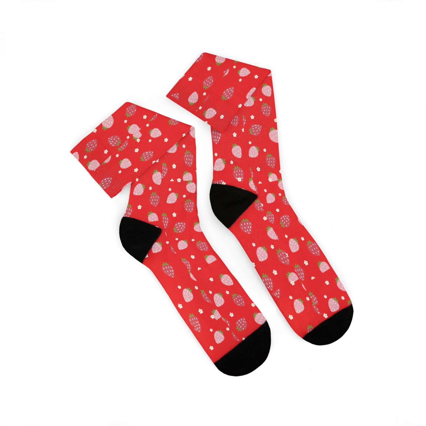 Red Strawberry Socks — Cute Strawberry Crew Socks