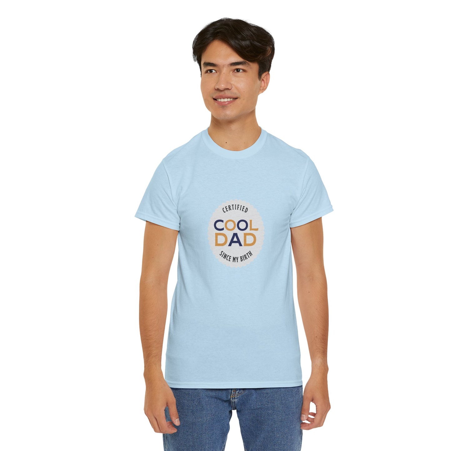 Cool Dad T-Shirt — "Certified Cool Dad" Badge Tee for Father's Day