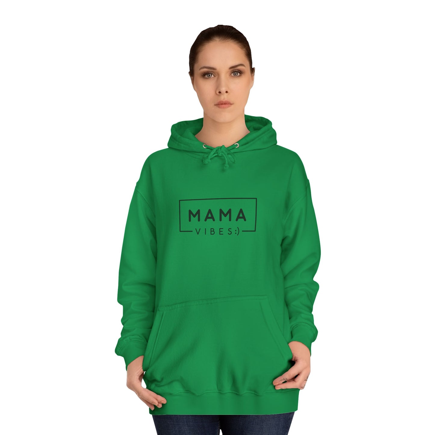 Mama Minimalist Hoodie — Simple 'MAMA' Script Pullover for New Moms & Mother's Day Gift