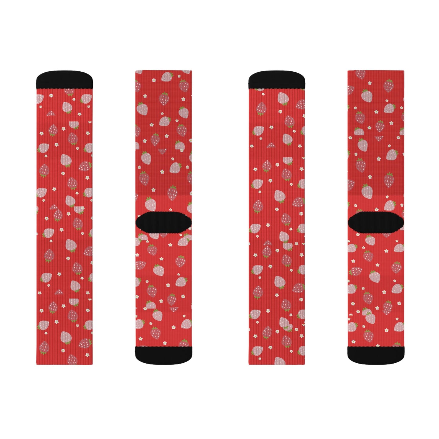 Red Strawberry Socks — Cute Strawberry Crew Socks