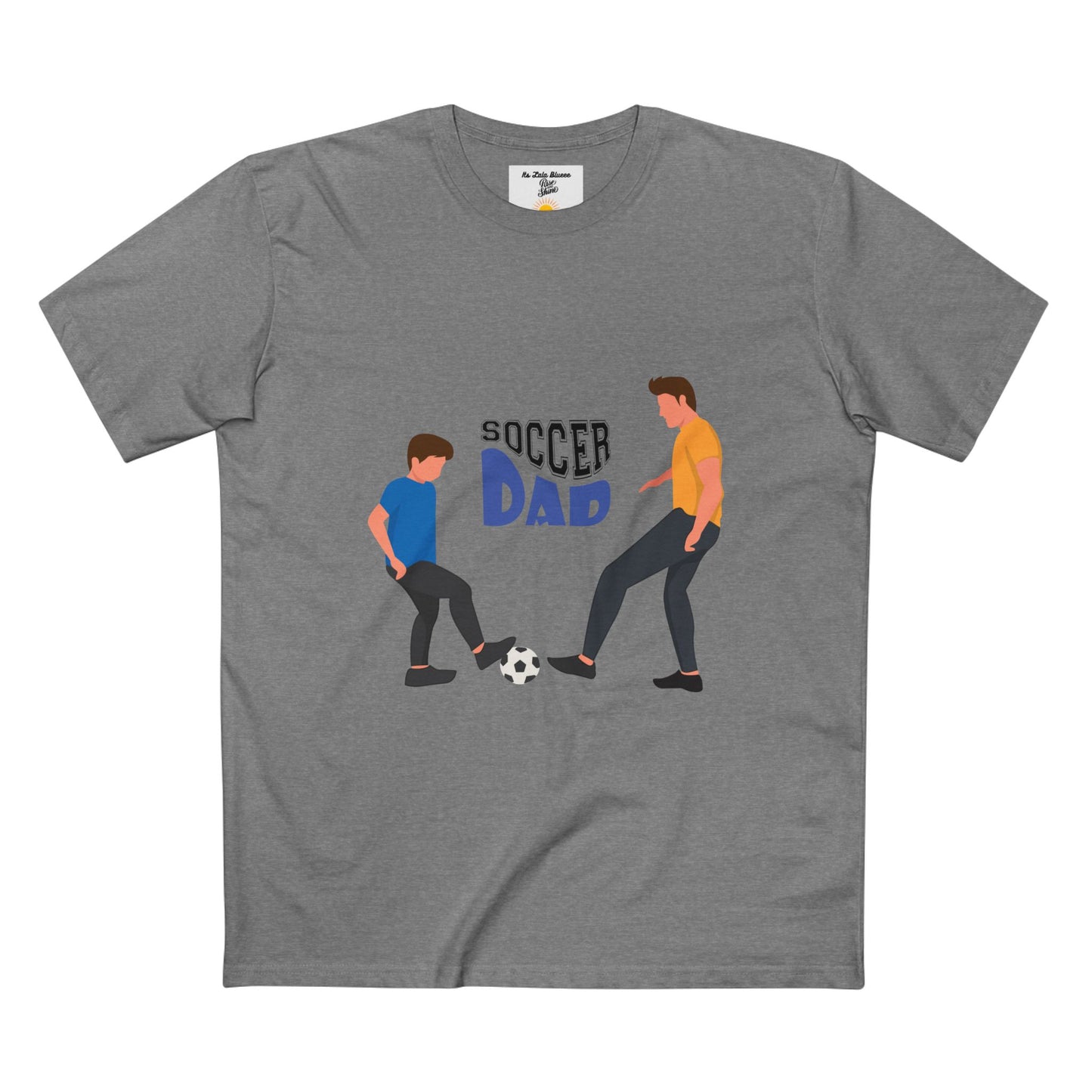 Soccer Dad T‑Shirt — Father & Child Playing Soccer Graphic Tee