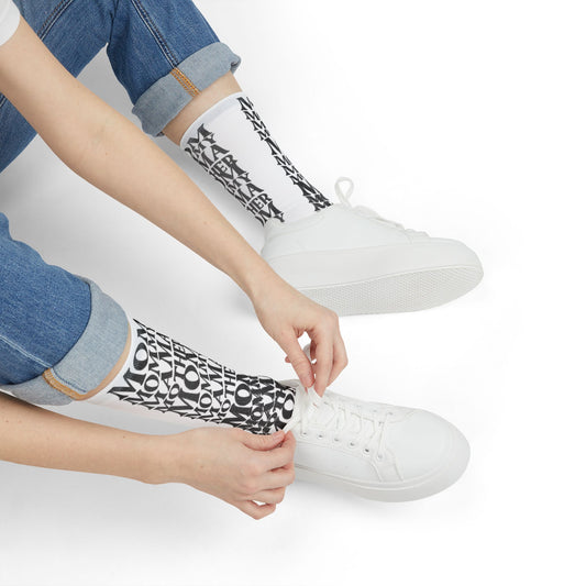 Mom Word-Cloud Crew Socks — Sublimation Mother's Day Novelty Socks