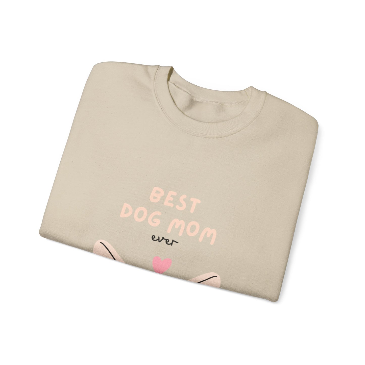 Best Dog Mom Sweatshirt — Cute French Bulldog Crewneck for Dog Lovers