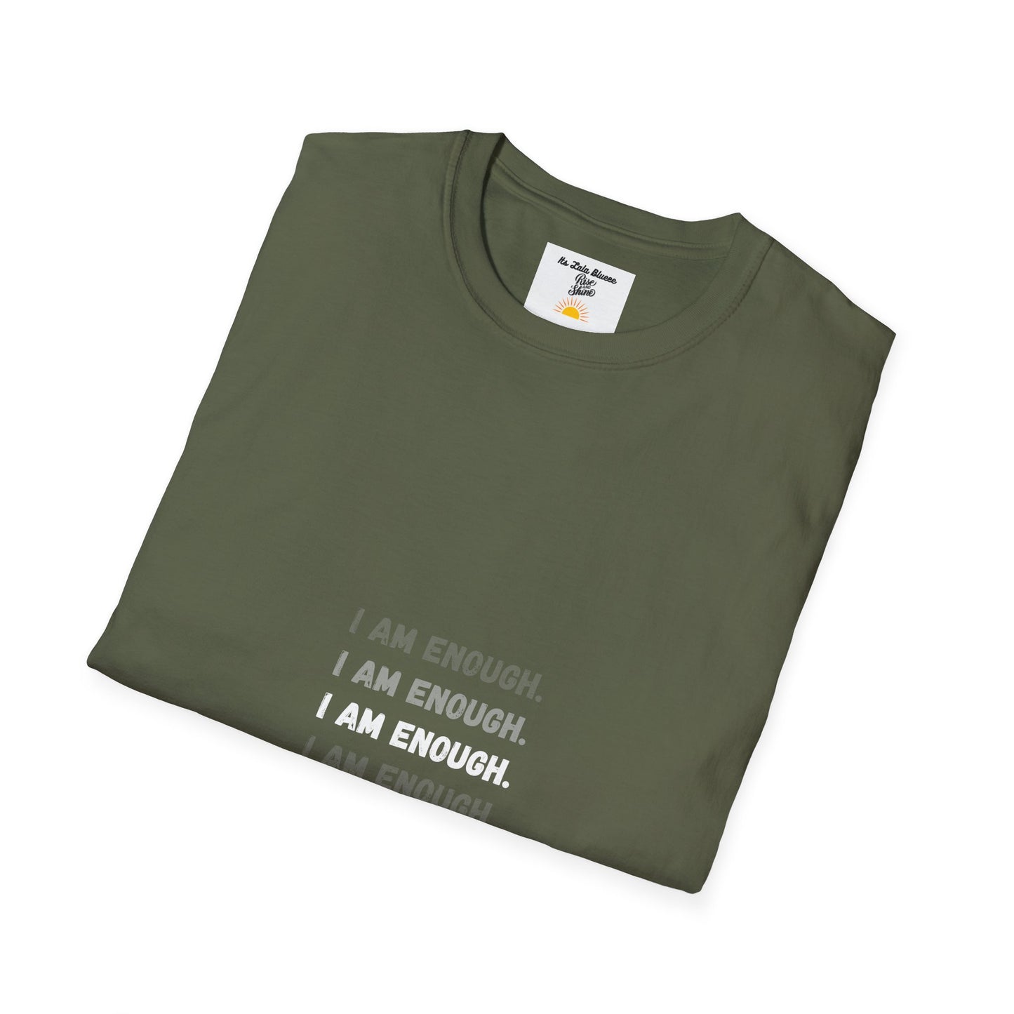 I Am Enough T-Shirt — Minimalist Positive Affirmation Tee