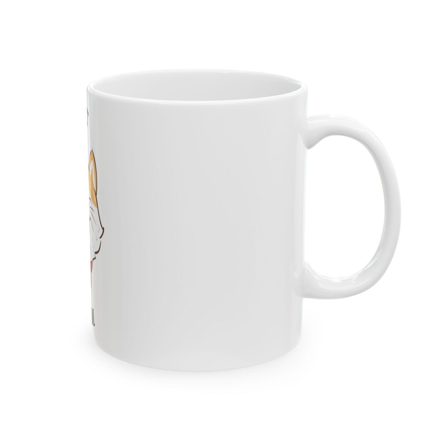 Cat Mom Ceramic Mug — Cute Smiling Cat Coffee Cup (11oz & 15oz)