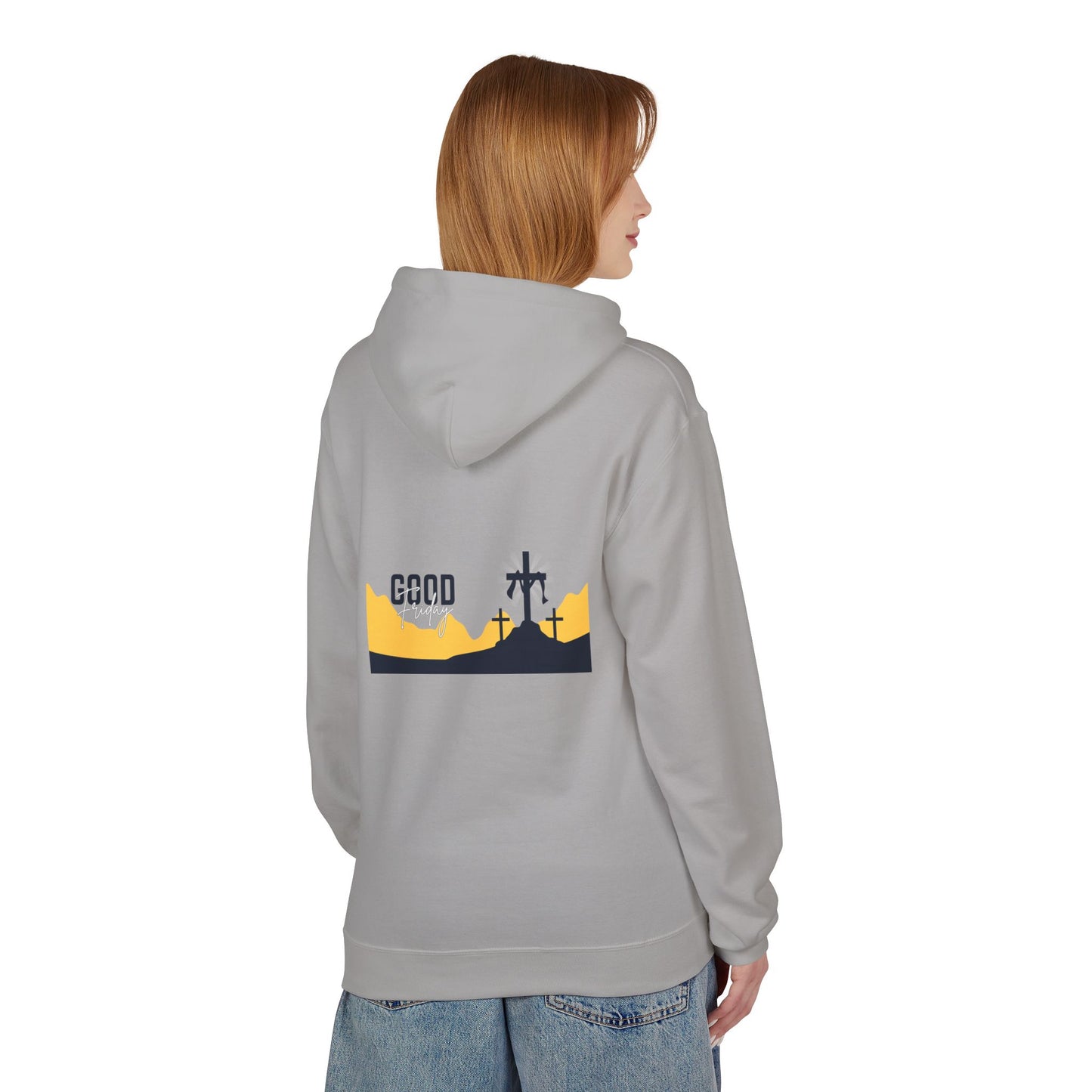 Good Friday Cross Hoodie — Christian Easter Religious Pullover