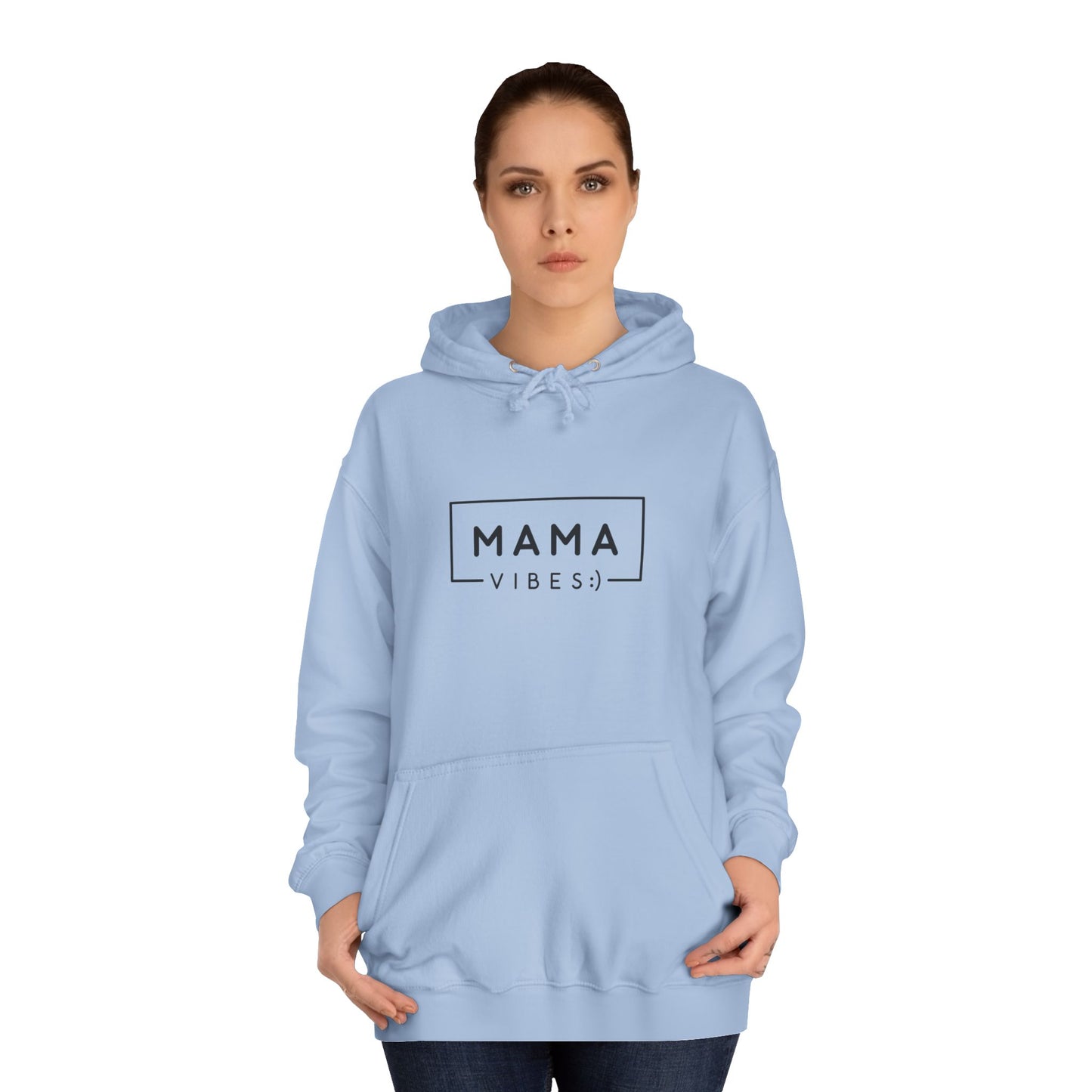 Mama Minimalist Hoodie — Simple 'MAMA' Script Pullover for New Moms & Mother's Day Gift