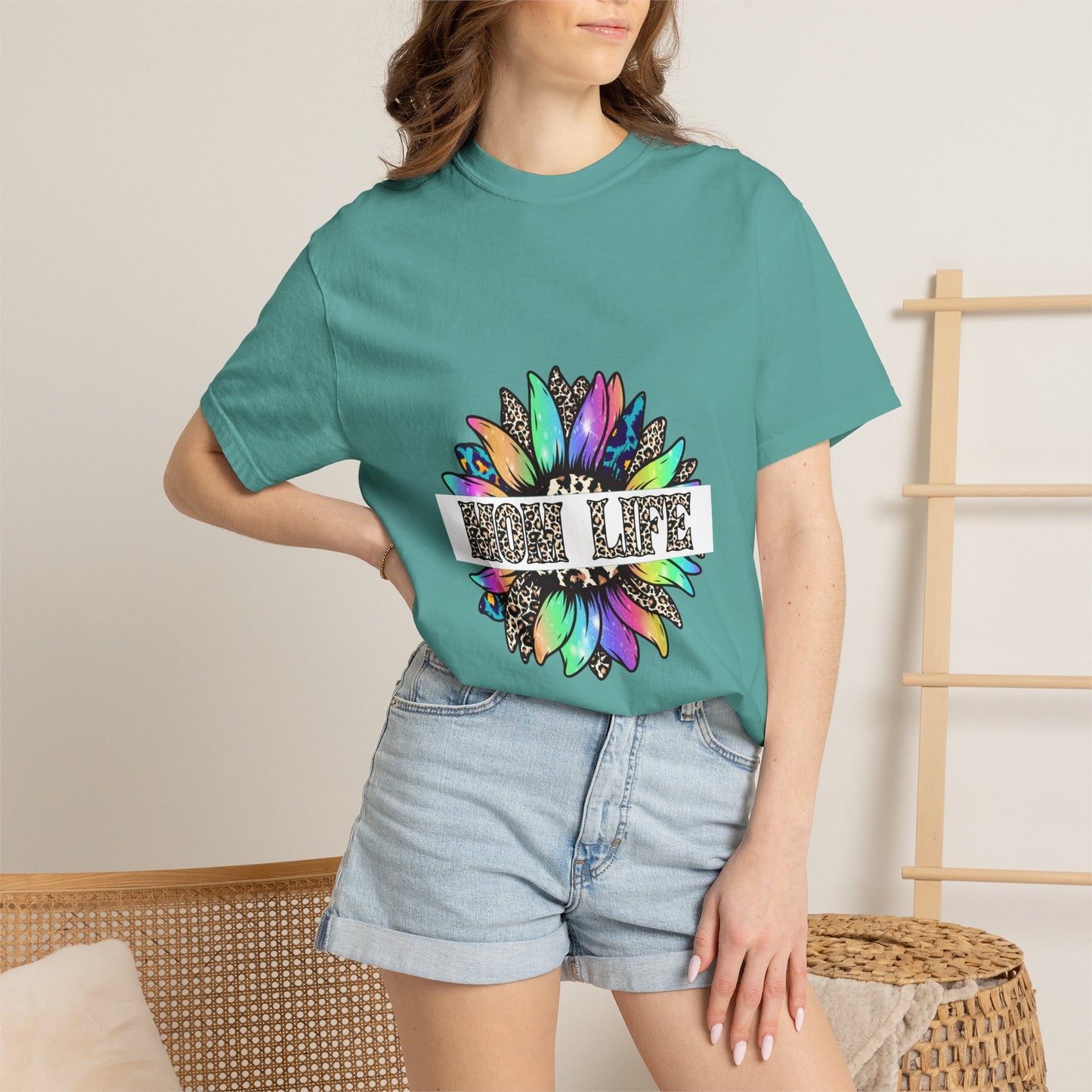 High Life Floral T-Shirt — Colorful Mandala Graphic Tee