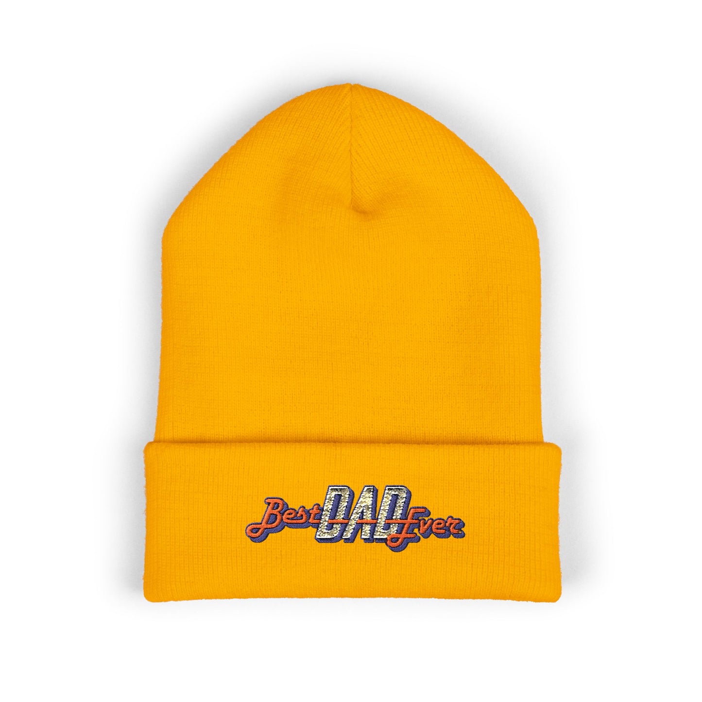 Best Dad Ever Embroidered Cuffed Beanie