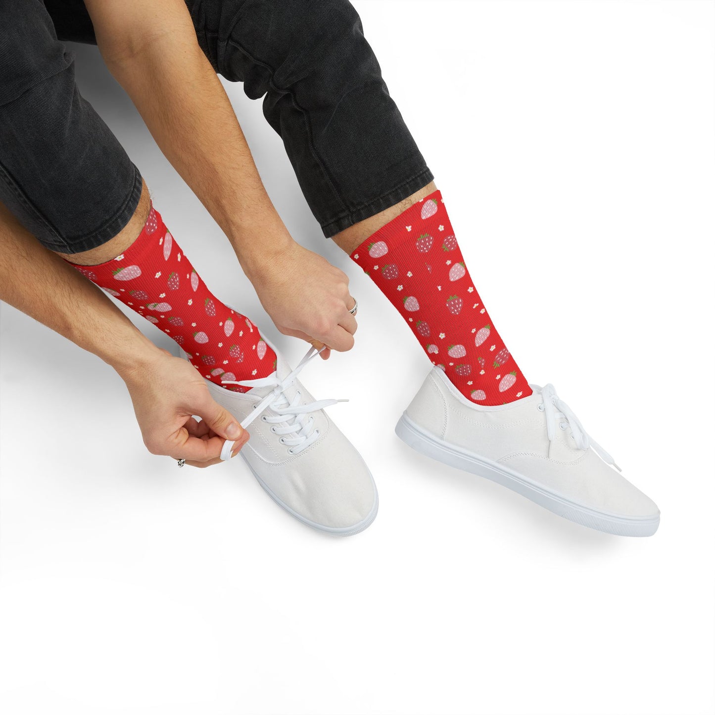 Red Strawberry Socks — Cute Strawberry Crew Socks