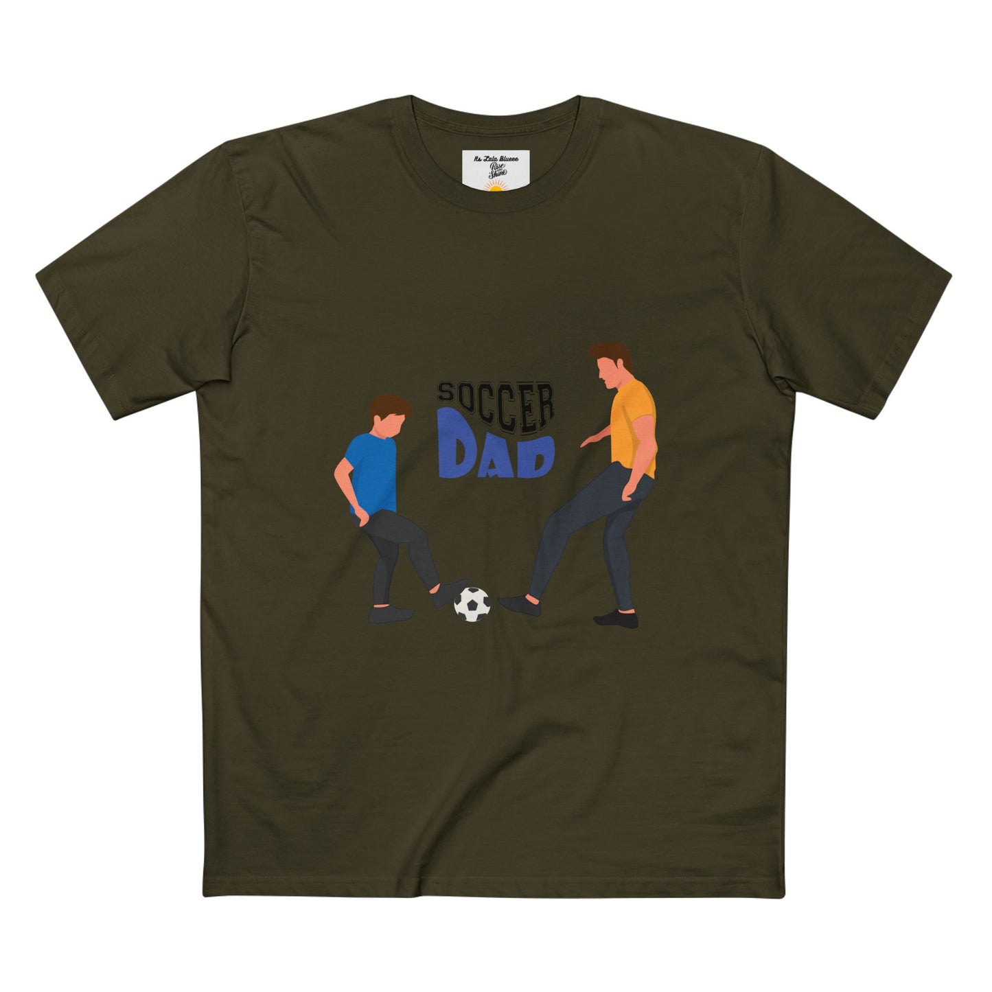 Soccer Dad T‑Shirt — Father & Child Playing Soccer Graphic Tee