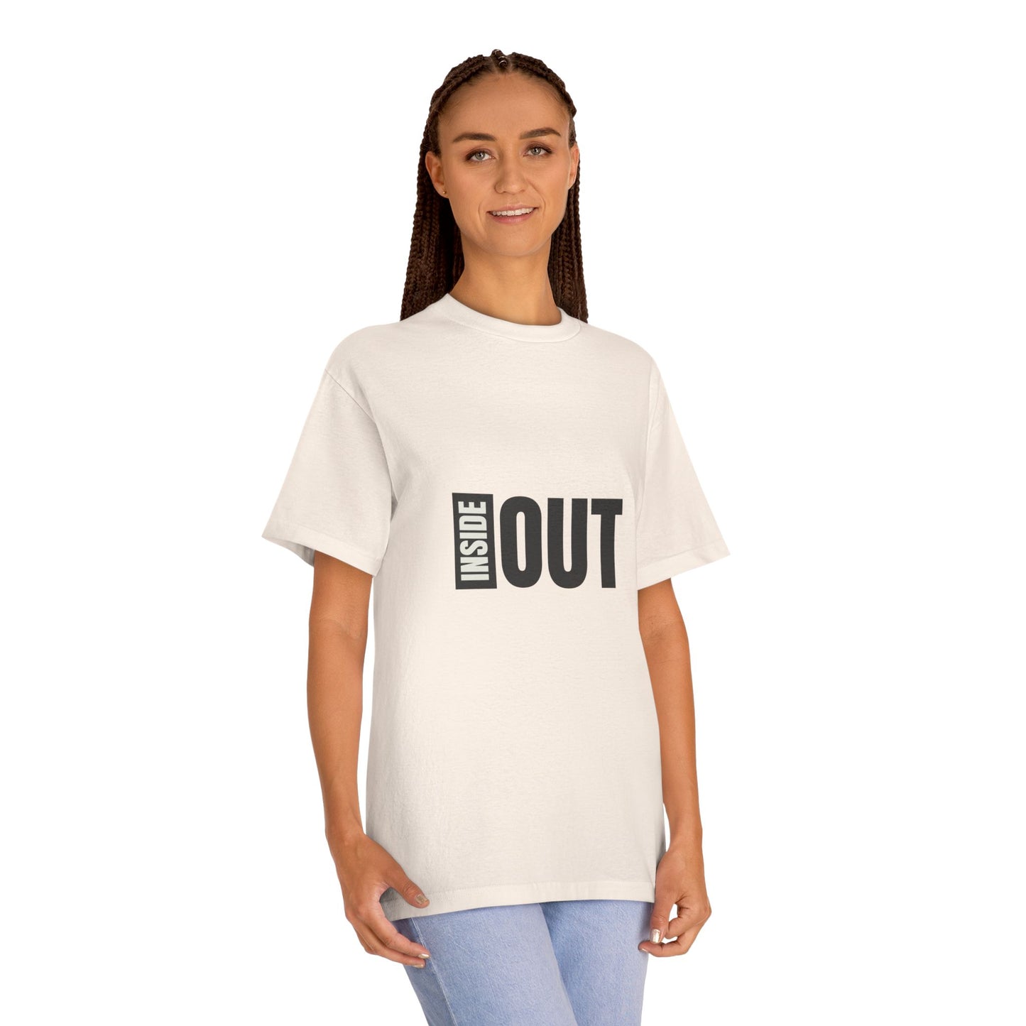 Inside Out Graphic Tee — Bold Minimalist Typography Shirt